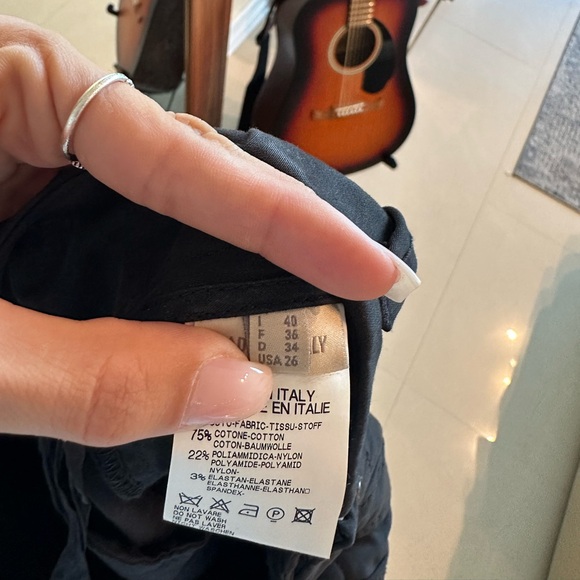 Marithé Francois Girbaud black pants US size 26 size XS - Picture 6 of 7